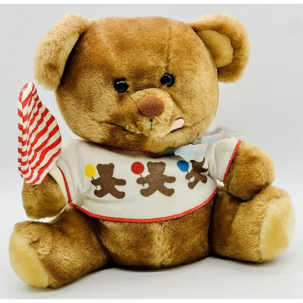 Dakin Nature Babies Lollipop Bear Plush Vintage 1984 Stuffed Animal‎ 9 inch